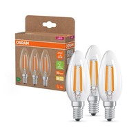 Led Lampen E14 40W Warmweiß 2700K 3Er Set Kerzenform Glas Osram