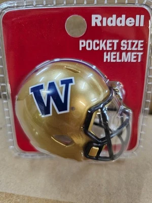 WASHINGTON HUSKIES BIG 10 2025 CLAM SHELL POCKET PRO FOOTBALL HELMET RIDDELL