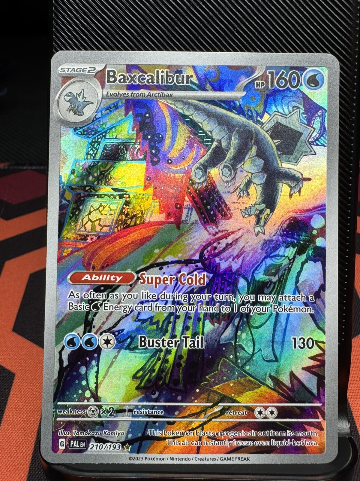 Pokémon Card Baxcalibur 210/193 Paldea Evolved - Near Mint