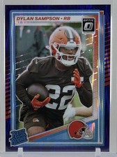 Dylan Sampson 2025 Donruss Optic #238 Rated Rookie (RC) Purple Shock Prizm NFL