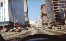 Wilshire Blvd - Beverly Hills, California Westwood Street Scene Slide 35MM 1991