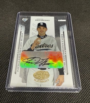 Justin Germano 2004 Leaf Certified #242 New Generation /500 Rookie Auto RC