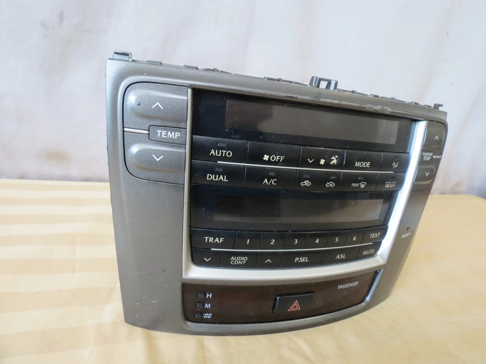 10-11 2010-2011 Lexus is250 is350 Center Dash Radio Climate Control Panel 758950 Foto 3 de 4
