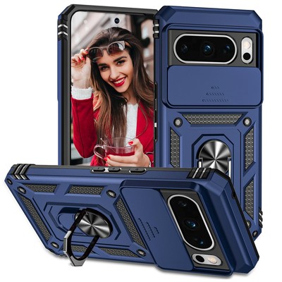 Handyhülle für Google Pixel 8 Pro Hülle Slide Camera Hybrid Militärqualität S...