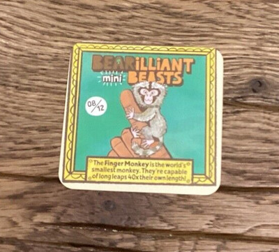 Bear Yoyo Bearilliant Mini Beasts. Seltene Karte 8 von 12 Fingeraffen.