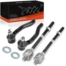 4Pcs Front Inner & Outer Side Steering Tie Rod End for Honda Fit 2009 2010-2013