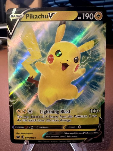 Pikachu V SWSH198 SWSH: Sword & Shield Promo Cards Holo