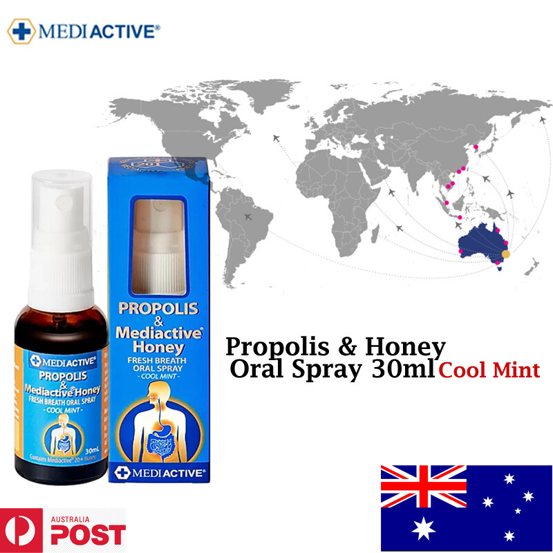 Oral care – Mediactive Propolis & 20+Honey Freshener Spray 30ml 