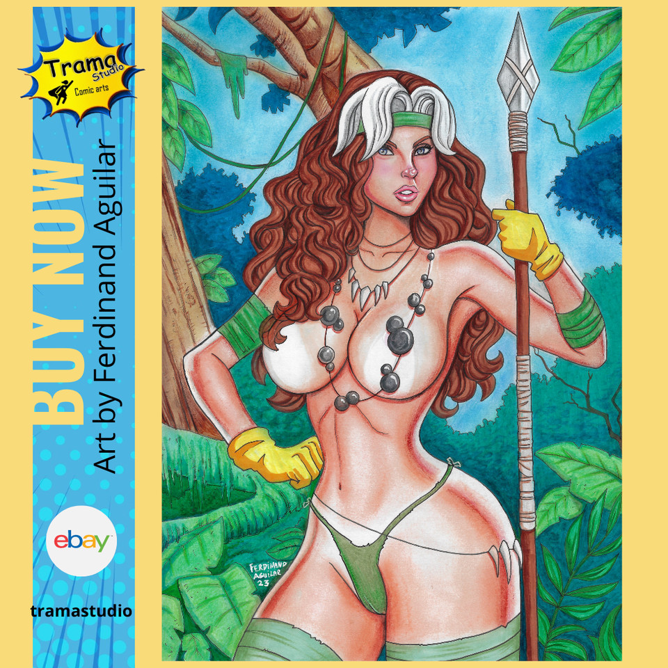 ??Savage Rogue 09 x12  original comic art by Ferdinand Aguilar - TramaStudio ?? Comic Art