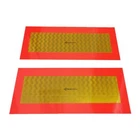 2 x  Aluminium UK Standard Rear Vehicle Marker Boards, ECE70, Size: 565 x 195mm