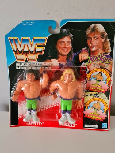 WWF Hasbro The Rockers Rare Error Card and Rare du...