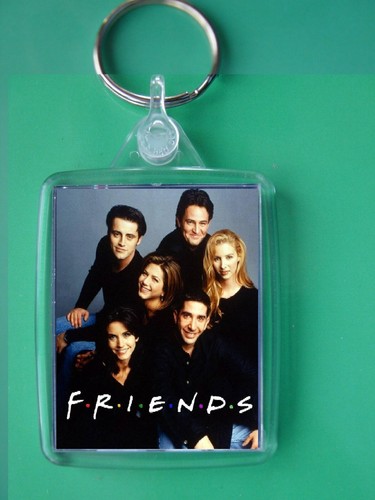 Serie de TV Friends, llavero de fotos / etiqueta de bolsa, plástico transparente, - Imagen 15 de 33