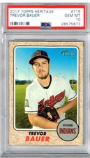 2017 Topps Heritage Trevor Bauer PSA 10