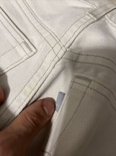 Levis Silvertab Loose Jeans White Medium 6 Rare Lucky Trademark Tab