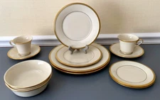 Lenox Eternal Dimension Collection Plates Bowls Cups 2 Place Settings