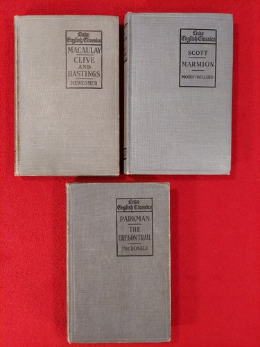 3 Lake English Classics Oregon Trail, Marmion, Clive & Hastings Books - Picture 2 of 9