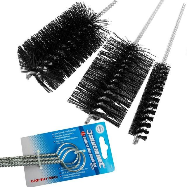 Silverline Boiler and Flue Brush Set 3pc 480mm for sale online eBay