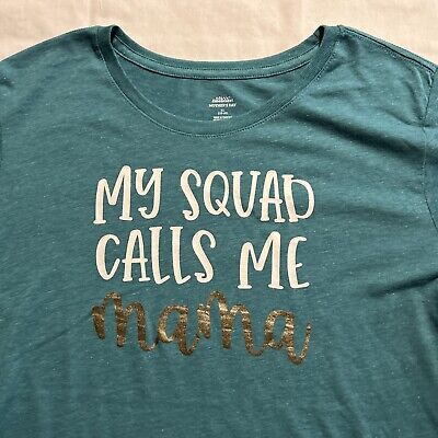 Womens My Squad Calls Me Mama T-Shirt Womens My Squad Calls Me Mama T-Shirt
