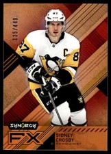 Sidney Crosby 2021-22 Upper Deck Synergy FX Orange #FX-SC Card 135/449