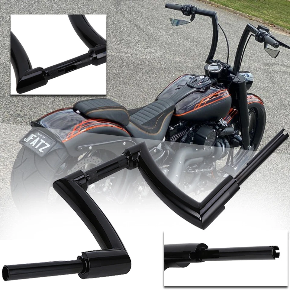 Manillar de barra de suspensión de 12" de elevación de 2"" para Harley Breakout Road King Softail FLS nuevo Foto 4 de 4