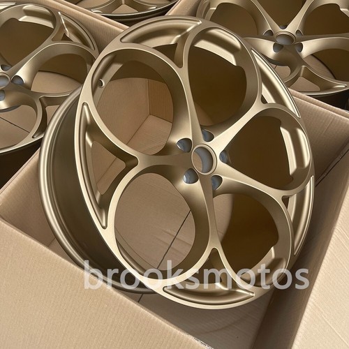 FOR ALFA ROMEO GIULIA 19" MATT BRONZE FORGED STAGGERED WHEELS RIMS 19X8.5 19X10 - Picture 4 of 12