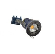 Image of Electralite (Yate) GU10 Downlight, Black Chrome, Fire-rated