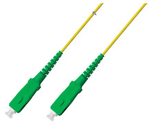 LOT OF 10 of .03 M SC/APC to SC/APC Fiber Optic Simplex Single-Mode Patch Cable