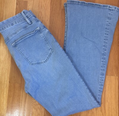 Frame Denim Jeans Le Pixie Super High Flare 29x 30 Light  Blue  High Waist