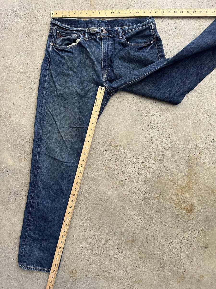 Vintage 90s Polo Ralph Lauren 381 Slim Fit Dark Wash Blue Denim