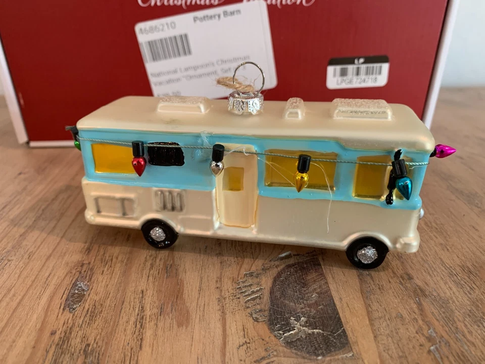 Pottery Barn National Lampoon’s adornos de vacaciones de Navidad - Juego de 2 casas-RV Foto 3 de 4