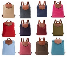 NWT Longchamp Le Pliage Nylon Foldable TRAVEL Backpack MANY COLORS AUTHENTIC
