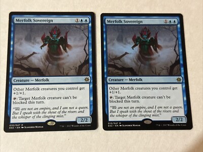 Merfolk Sovereign X2 NM Condition See Pics Front/Back