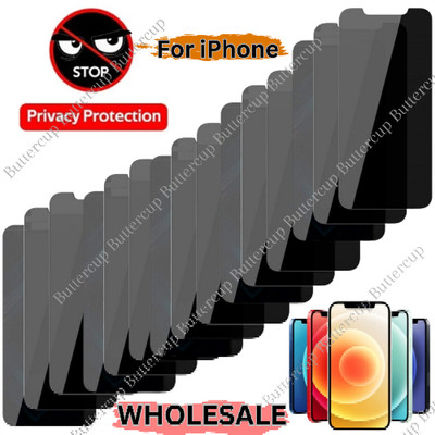 Privacy Screen Protector Tempered Glass Lot For iPhone 14 13 12 11 XR XS 8 6 7