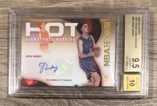 JOSH GIDDEY 2021-22 NBA Hoops HOT SIGNATURES RC BGS 9.5 GEM MINT 10 AUTO POP 1