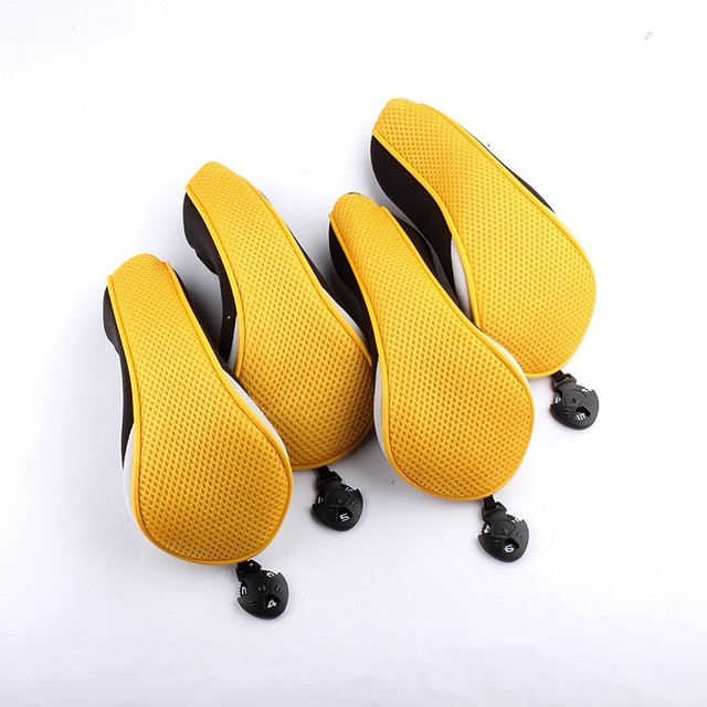 THICK GOLF CLUB YELLOW HEADCOVER HYBRID HEAD COVERS 4PCS/SET NEOPRENE US SHIP eBay
