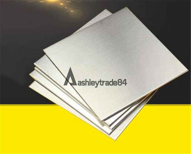 304 Stainless Steel Fine Polished Plate Sheet 1.5mm x 100mm x 100mm 1Pc