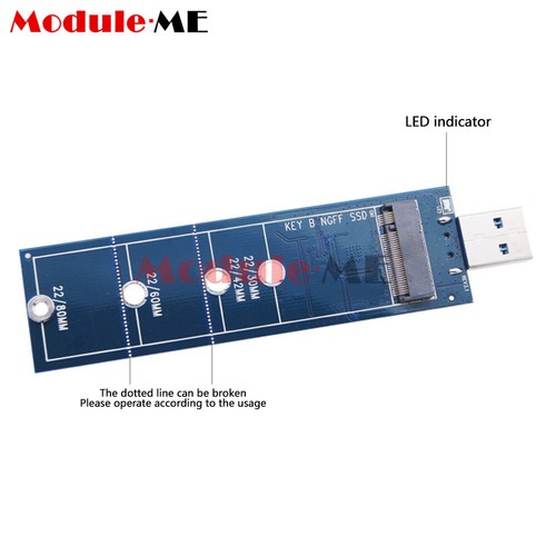 USB Adapter M.2 SSD to USB 3.0 Adapter NGFF SATA B/B+M Key M2 SSD 5 Gbps New - Picture 14 of 17