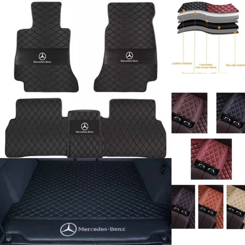 For Mercedes-Benz 1995-2025 All Models Custom Car Floor Mats Carpets Waterproof - Bild 1 von 42