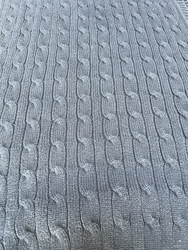 POLO by RALPH LAUREN Sweater Vest Boys Size L 14-16 Navy Blue Cable Knit Cotton - Picture 10 of 11