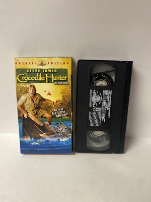 Vintage VHS Movie Steve Irwin THE CROCODILE HUNTER COLLISION COURSE w ...