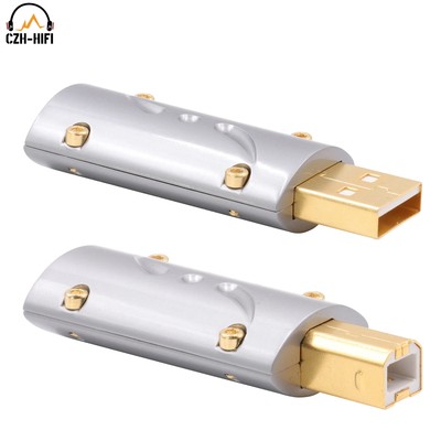 1pc Viborg UA201 UB201 HI-END 24K Gold Plated USB2.0 Plug USB A USB B Connector