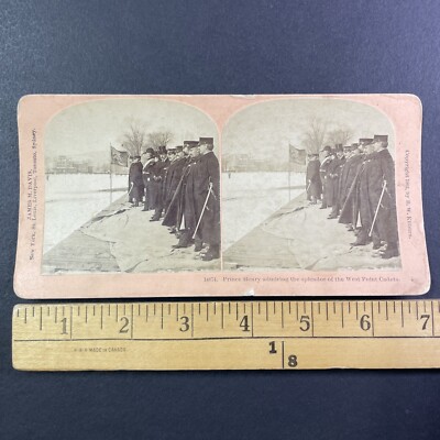 Prince Henry West Point Academy New York Stereoview Antique c1902 Y7630