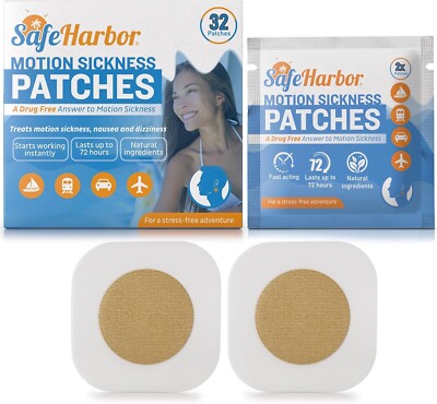 Motion Sickness Patches | Anti Nausea Patches for Your Cruise Essentials NEW