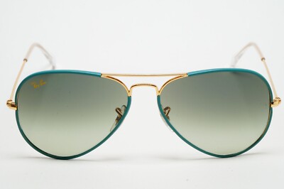 Ray-Ban Sunglasses Aviator Full Color Gold Blue Green RB  display picture 1