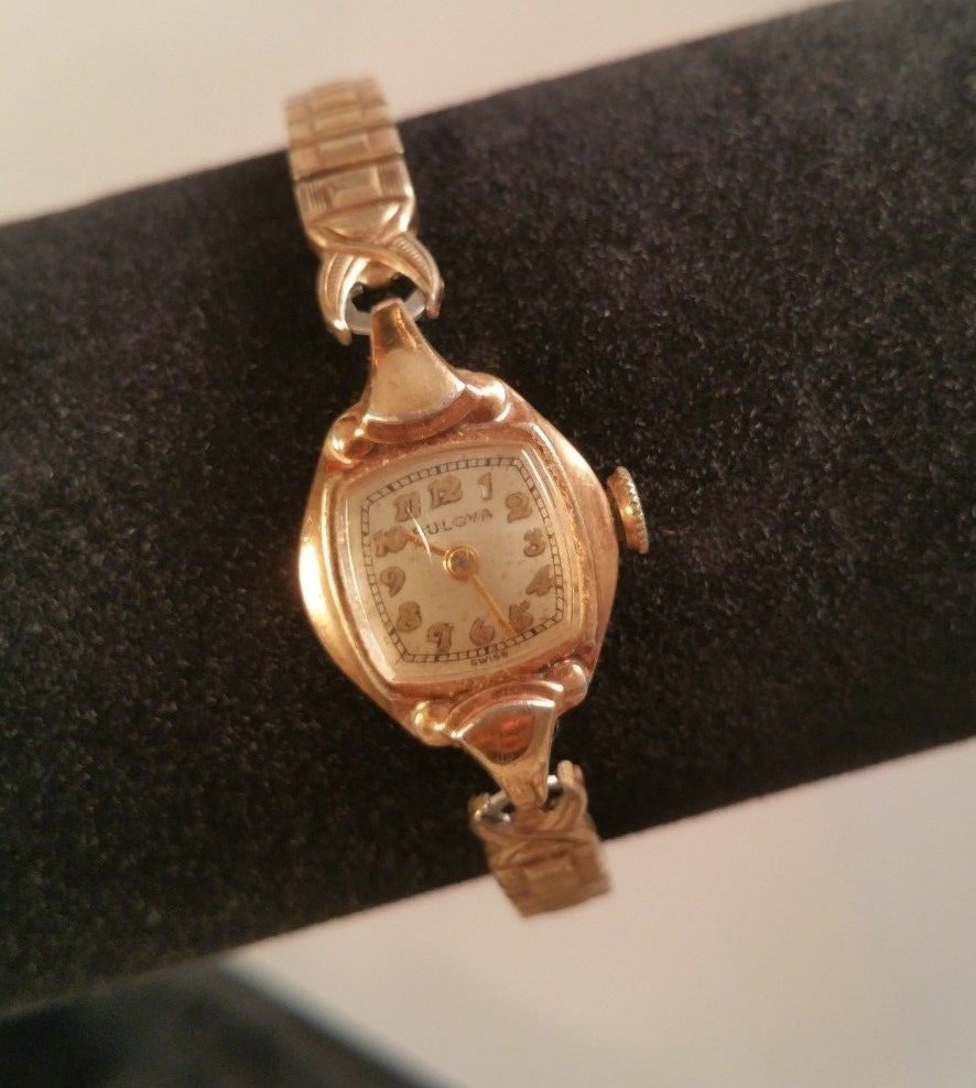 Bulova Watch 10K Gold Filled Expandable 664117 Vintage Gem