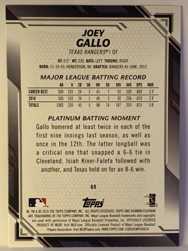 2019 Bowman Platinum Baseball - You Pick - Base Inserts RC Top Prospects (A112) - Picture 41 of 97