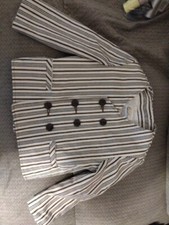 Vintage Good Lad Sports Jacket 4t Brown Buttons Striped