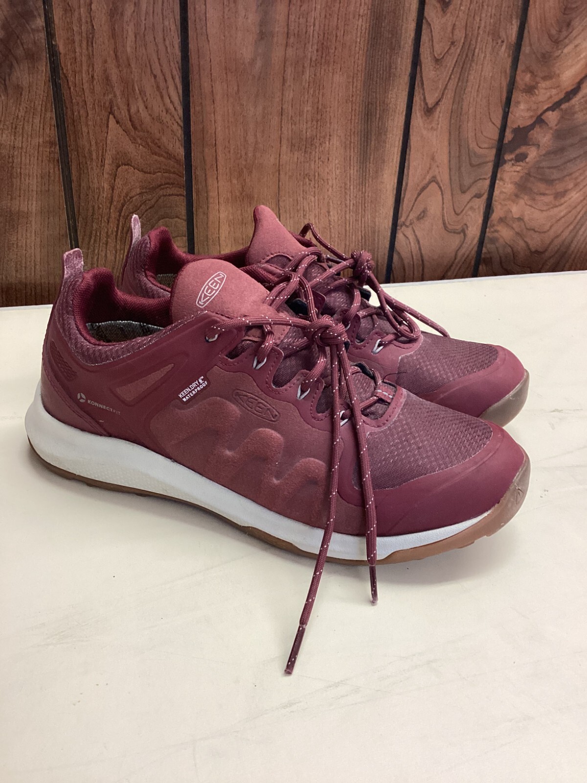 Scarpe da donna KEEN Explorer bordeaux escursionismo outdoor trail taglia 9 5