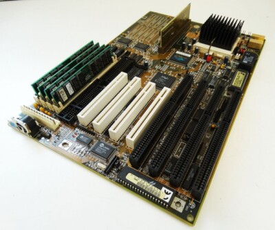 KUKA SOYO 5TC0(U) AT Mainbaord/Motherboard+Pentium CPU 4xRAM 4xISA 4xPCI -used-