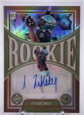 ISAIAH LIKELY 2022 Panini Legacy #039/100 AUTO Bronze Premium Optichrome Ravens